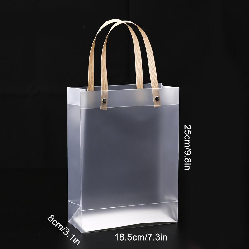 

Набор из 6 штук сумок-тоут Многоцелевые матовые высококачественные подарочные пакеты Водонепроницаемая прозрачная ПВХ сумка Конфетный пакет