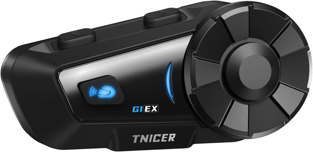 TNICER G1EX Motorcycle Bluetooth Simultaneous Automatic 20 Hours of Continuous 1000m Communication Automatic Communication Japanese Voice Connects to