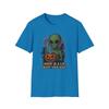 Unisex Softstyle T-Shirt Scary Alien Funny Halloween Humor I Want Your Soul Tee