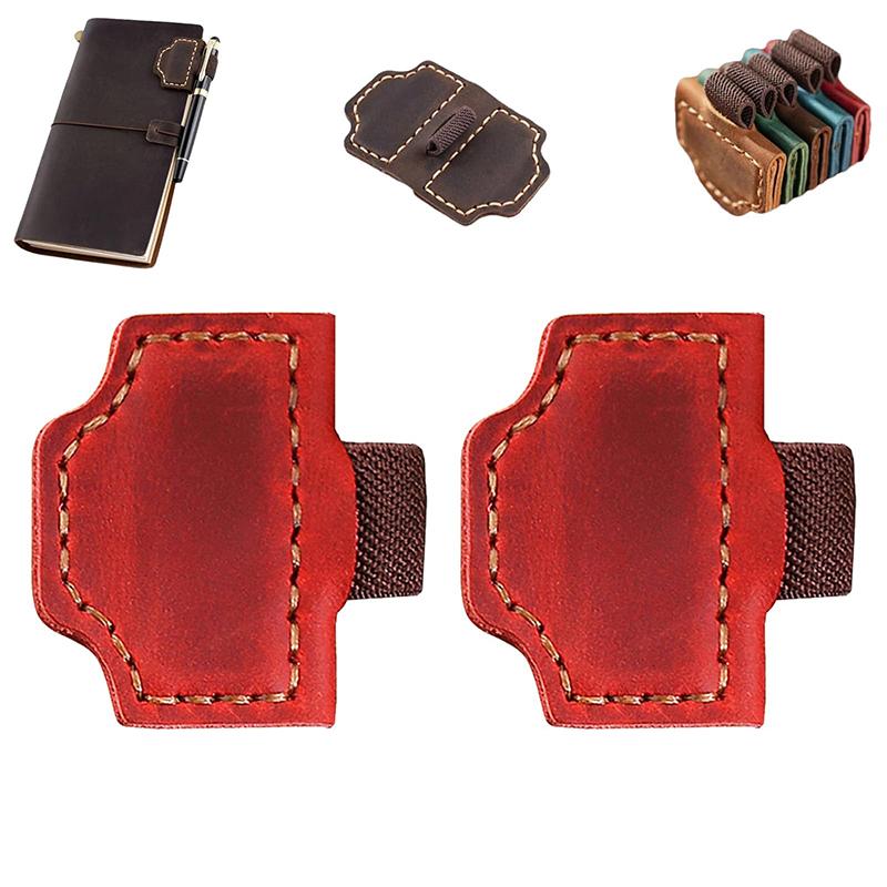 

2 шт. Закладка с держателем для ручки, магнитный кожаный держатель для ручки, закладка, кожаные магнитные закладки, держатель для ручки для учителей, студентов