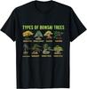 Tipi di Alberi Bonsai Maglietta Maglietta Bonsai Abbigliamento Regalo Bonsai Maglietta Unisex