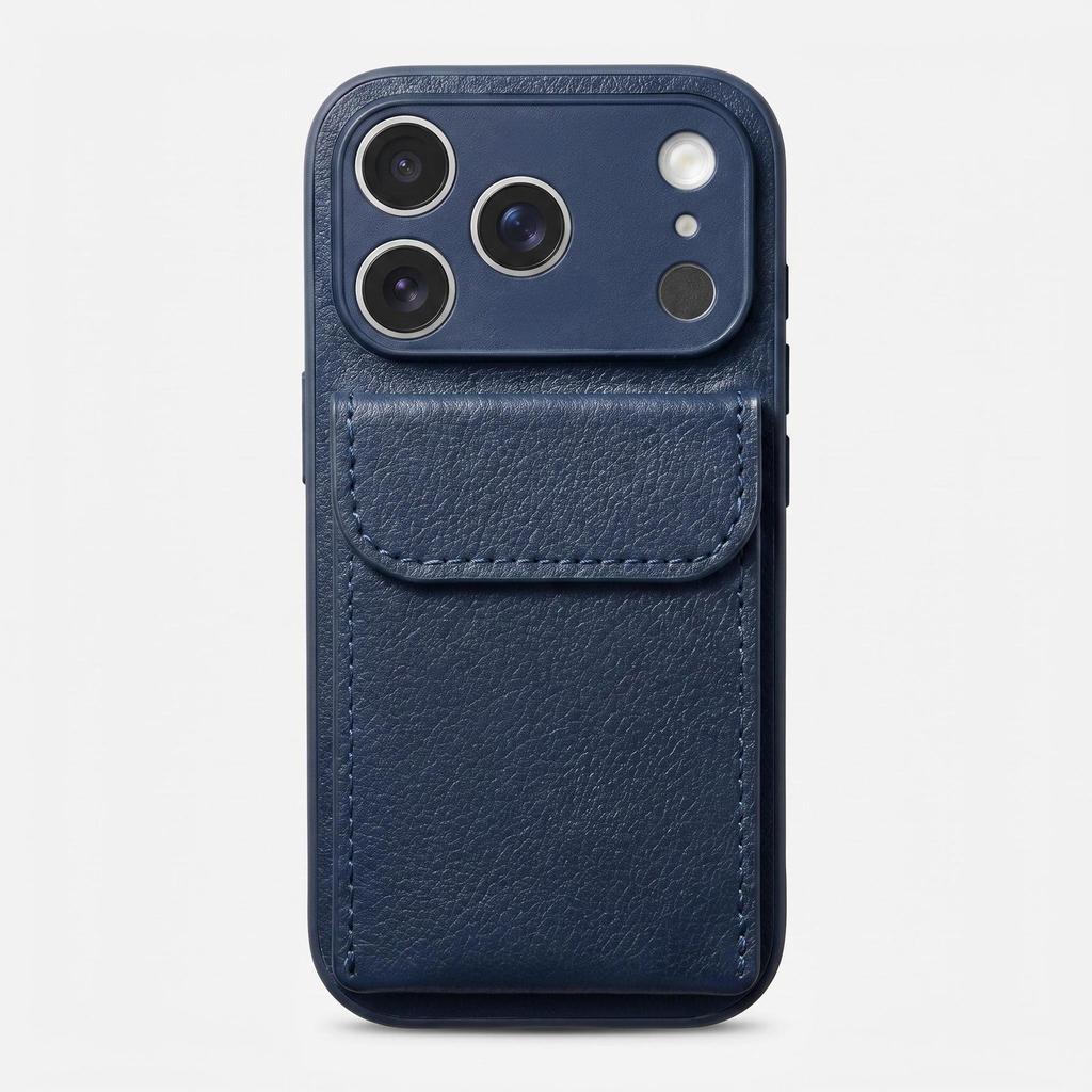 Skórzane etui z wzorem liczi, pełne pokrycie, z uchwytem na karty dla iPhone 15 i 12, kompatybilne z Apple Air.