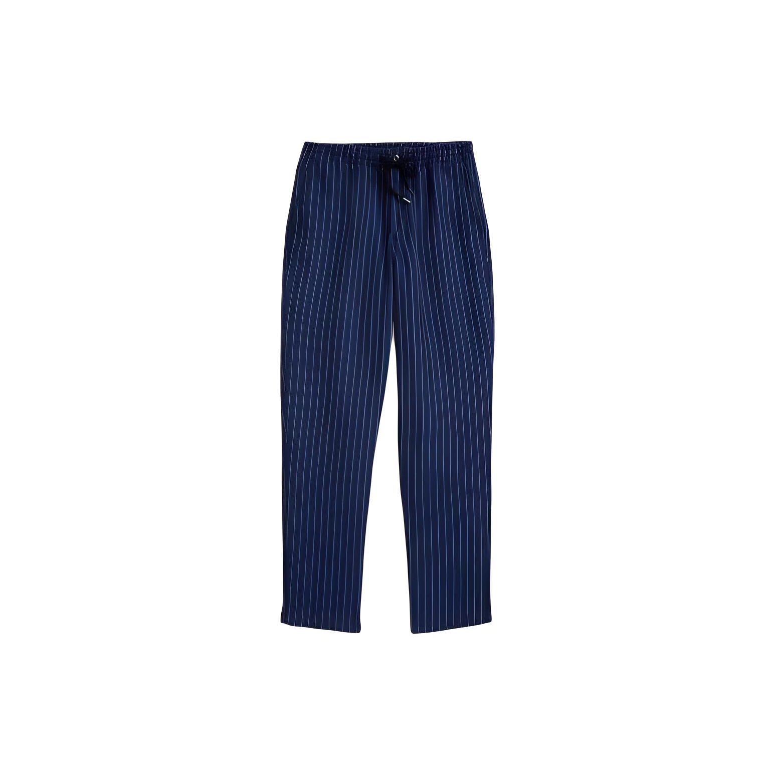 

Polo Ralph Lauren Striped Elastic Tapered Casual Pants Men bottoms Navy-Blue 710927863-001 2XL