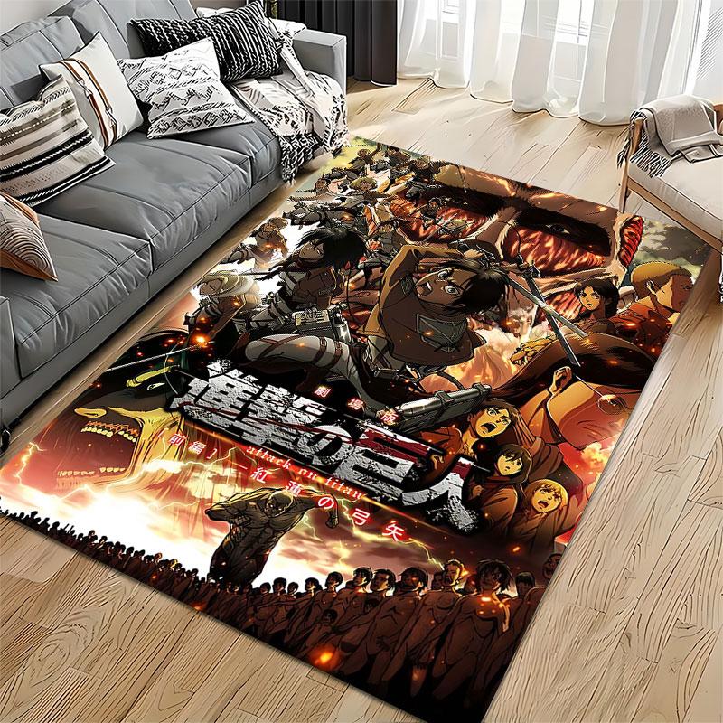 "Attack On Titan Anime Print" Suitable As a Non-slip Mat for the Living Room or Bedroom Sofa