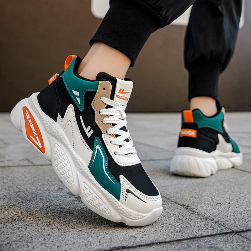 Men's shoes autumn new sports running casual high-top shoes