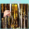 Stunning Black And Gold Rain Curtain For Halloween Party Scene Setup And Decorative Use