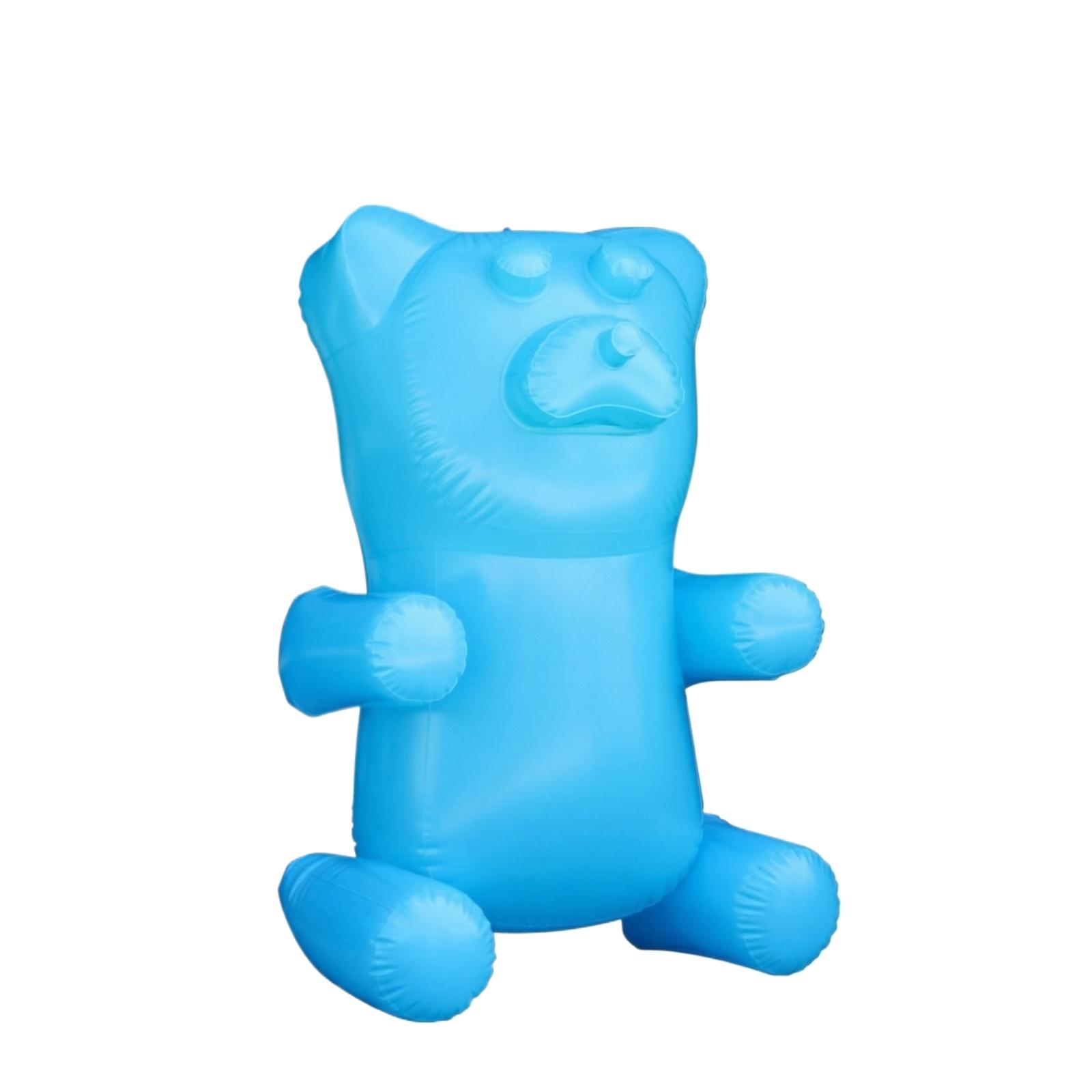

Inflatable Candy Bear Toy PVC Transparent Color Indoor Decoration One Size синий