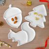 Fashionable Sturdy Silicone Resin Tray Mold Large Christmas Shape Craft Casting for Coasters Jewelry Storage Dishes