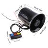3 Tones Police Fire Alarm Horn Warning Loud Sound Siren Speaker Amplifier Hooter