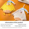 Sleeping Cap, Chick, Cute Hanging Hand Towel, Children's Coral Fleece Absorbent Towel, Bathroom Dual-purpose Handkerchief