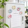 Hand Painted Flower Magnets 12Pcs Resin Epoxy Floral Refrigerator Magnet, Pattern Fridge Decorative Round Magnetic Decoration for Kitchen Office