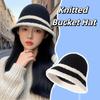 Breathable Sunshade Basin Cap Hollow Out Woven Fisherman Hat Elegant Sun Protection Cap  Women