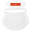 BESTONZON 1PC Cotton Waist Apron Lace Short Apron with Pockets for Maid Waitress Servant White