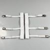 1 Pair Adjustable Socks Fastener Clip Three Clip Thigh Suspender Garter Leg Braces Loops  Men Women