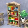 1/12 Puppenhaus Dekoration Miniatur Bücherregal Möbelmodell Realistisches Bücherregal für Spielszene Möbel Kinderpuppen Zubehör