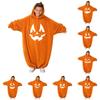 Children's Halloween Printed Flannel Pajama Set for Toddler Kids
