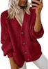 Women's 2024 Casual Chunky Knit Open-Front Cardigan Sweater