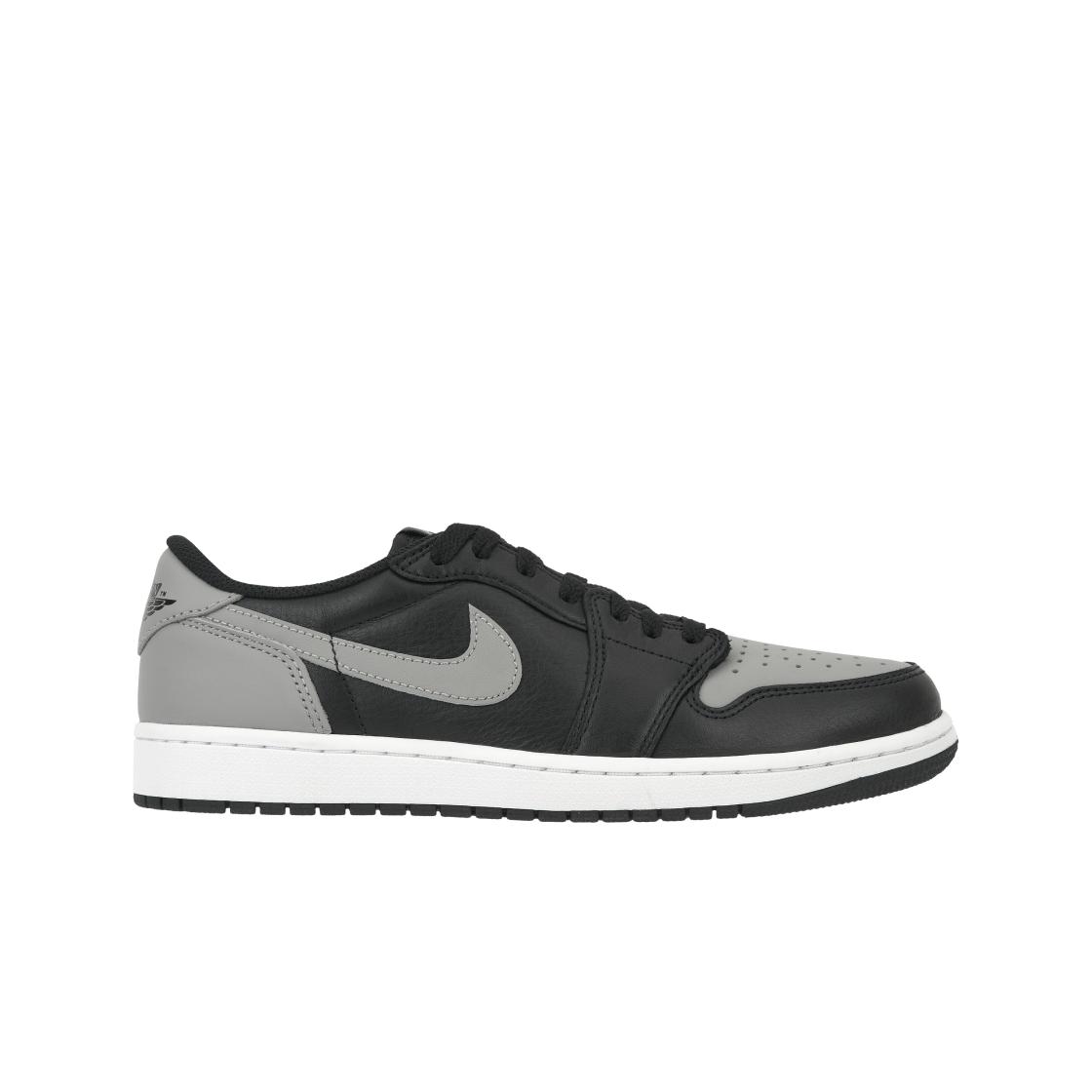 Мужские кроссовки Air Jordan 1 Retro Low OG Shadow 2024 черные средне-серые белые CZ0790-003 44.5
