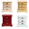 Handcrafts Wooden Doll House Bedside Cabinet 1/12 Scale Mniature Furniture For Craft Model Project Room Scene Display