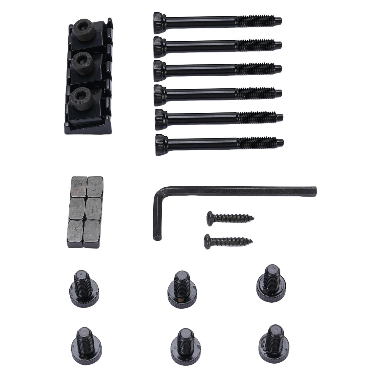 

Стопорный порожек и винты для фиксации струн, вставные блоки, аксессуары для крепления электрогитары