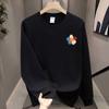 Heavy High-End Trendy Brand Pure Cotton T-Shirt Men'S Bottoming Shirt Long-Sleeved Trendy Autumn And Winter Men'S And Women'S Crew Neck Sweater