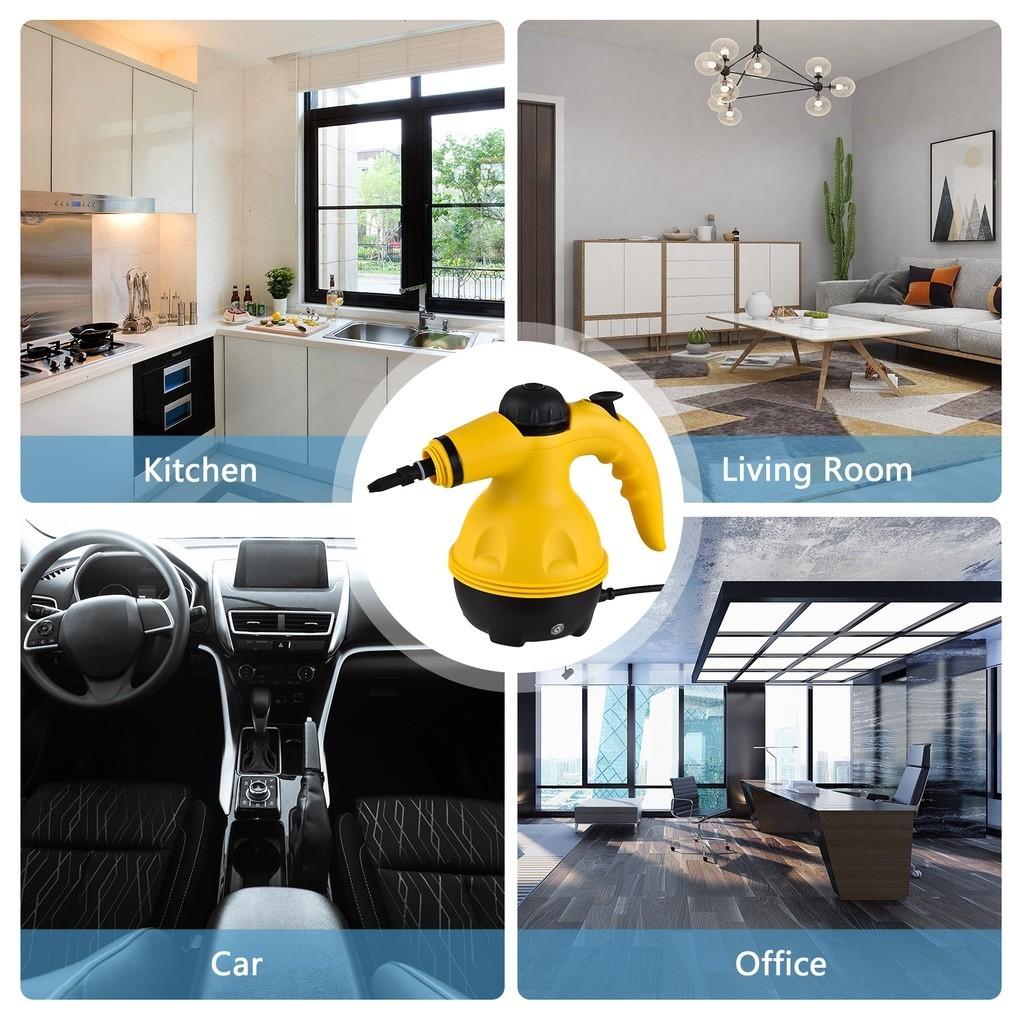 1200W Household Handheld Steam Cleaner Portable High Temperature Pressurized Steam Cleaning Machine with 10PCS Accessory