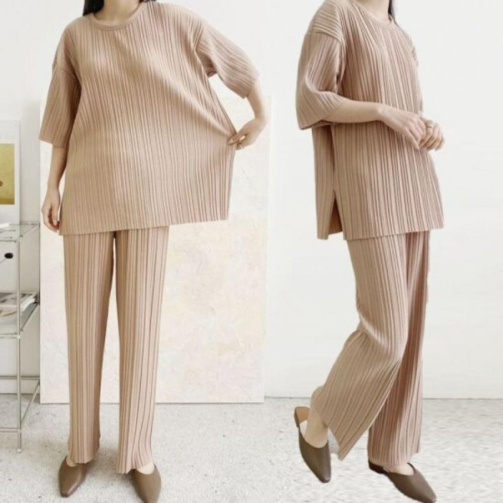 From Heart Pleats Pants Set
