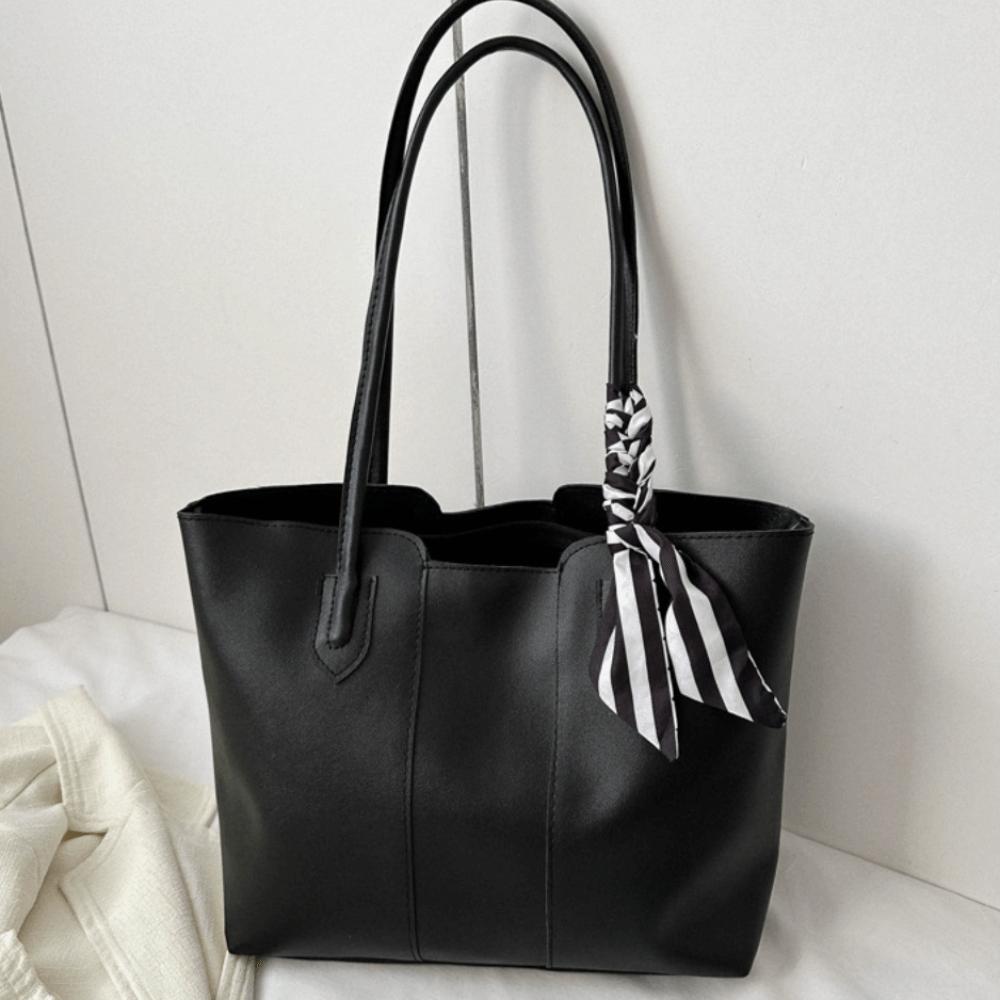 

Вместительная сумка через плечо из ПУ кожи, дорожная сумка-тоут нового дизайна, ретро сумка под мышкой чёрный