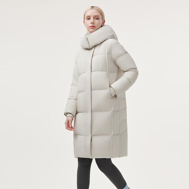 Tanboer Women's Long Hooded Puffer Down Jacket