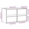 VidaXL Wall-Mounted TV Cabinet with LED Lights White 80x31x35 Cm, Wall-Mounted TV Unit, Floating TV Unit, Wall-Mounted TV Stand, 852285
