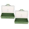 2PCS Multiple Grids Bait Storage Case PP Fishing Tackle Box Hook Bait Gadget  Flying Fishing