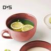 Ciotola da Colazione in Ceramica 700ml Tazza da Zuppa con Coperchio e Cucchiaio Adatta a Microonde e Forno Ciotola da Zuppa di Grande Capacità per Farina d'Avena Noodles