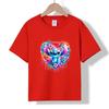 XH03 MINISO 2026 Summer New Printed Cotton Round Neck T-shirt for Children Aged 1-16, Boys and Girls