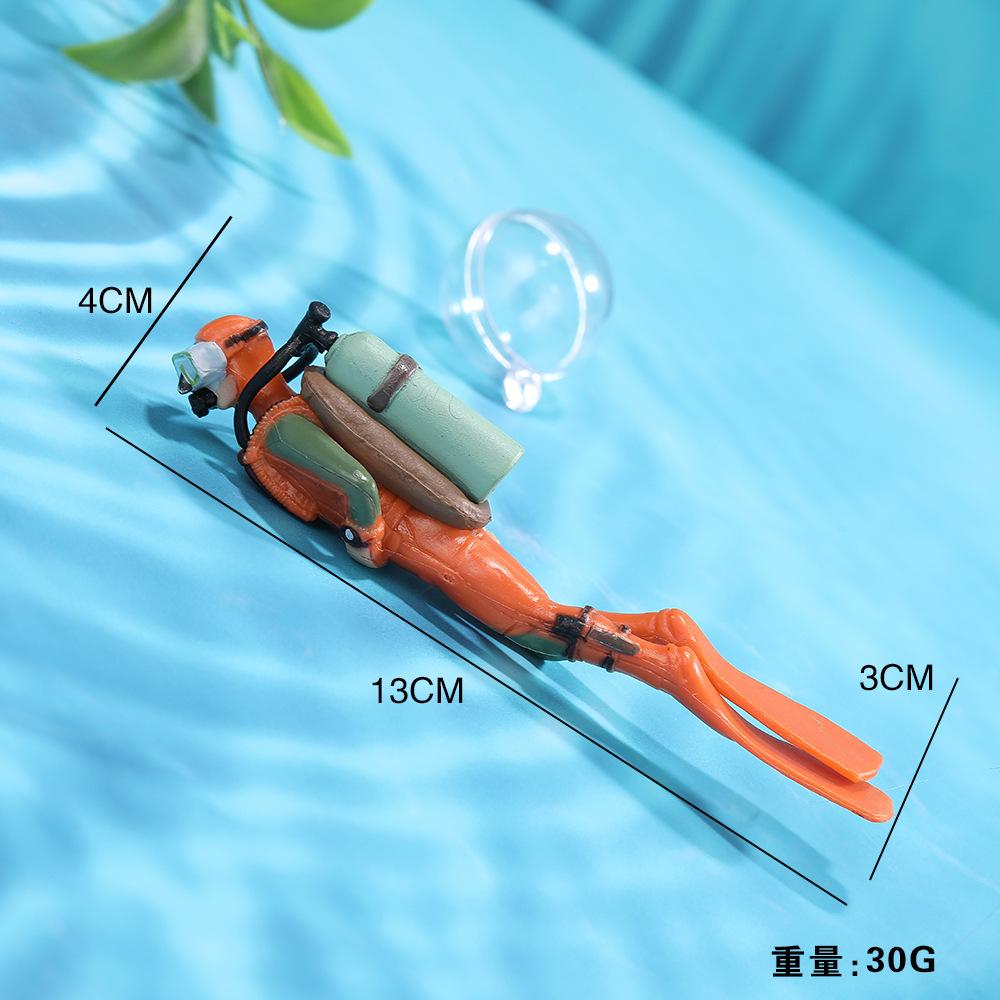 Creative Fish Tank Landscape Ornament Ornament Ornament for Divers To Observe Fish Tank Landscape Floating Pendant