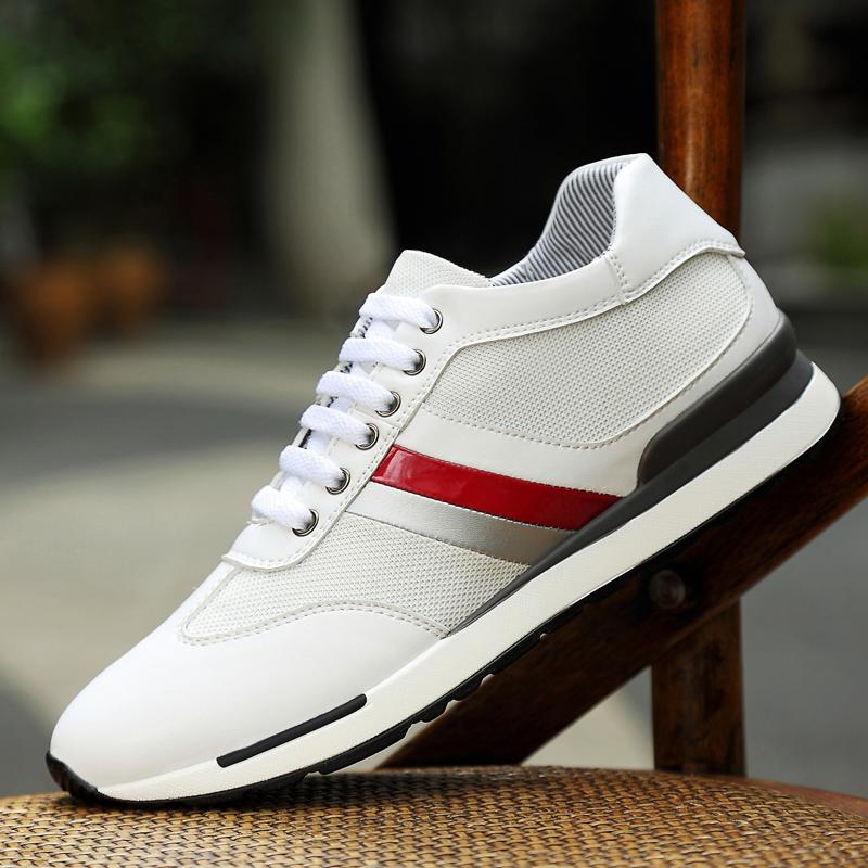 

Туфли на платформе Мужские кроссовки Обувь для увеличения роста Мужская обувь для увеличения роста Увеличение на 8 см Кожаная обувь на платформе Спортивная кожаная обувь Обувь для высокого роста 40 белый