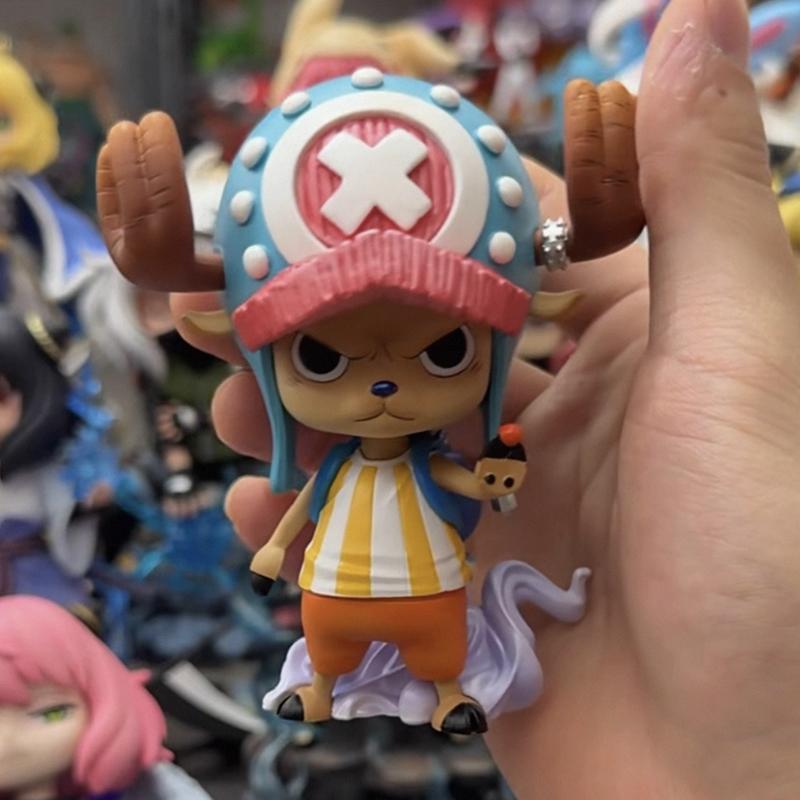 One Piece In Stock 10cm Two Years Later Chopper Figure Cute And Creative Q Table Ornaments Around The Second Element