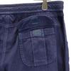 Papaya Cotton Linen Blend Pants 16 Navy Roll-up Hem Women Used