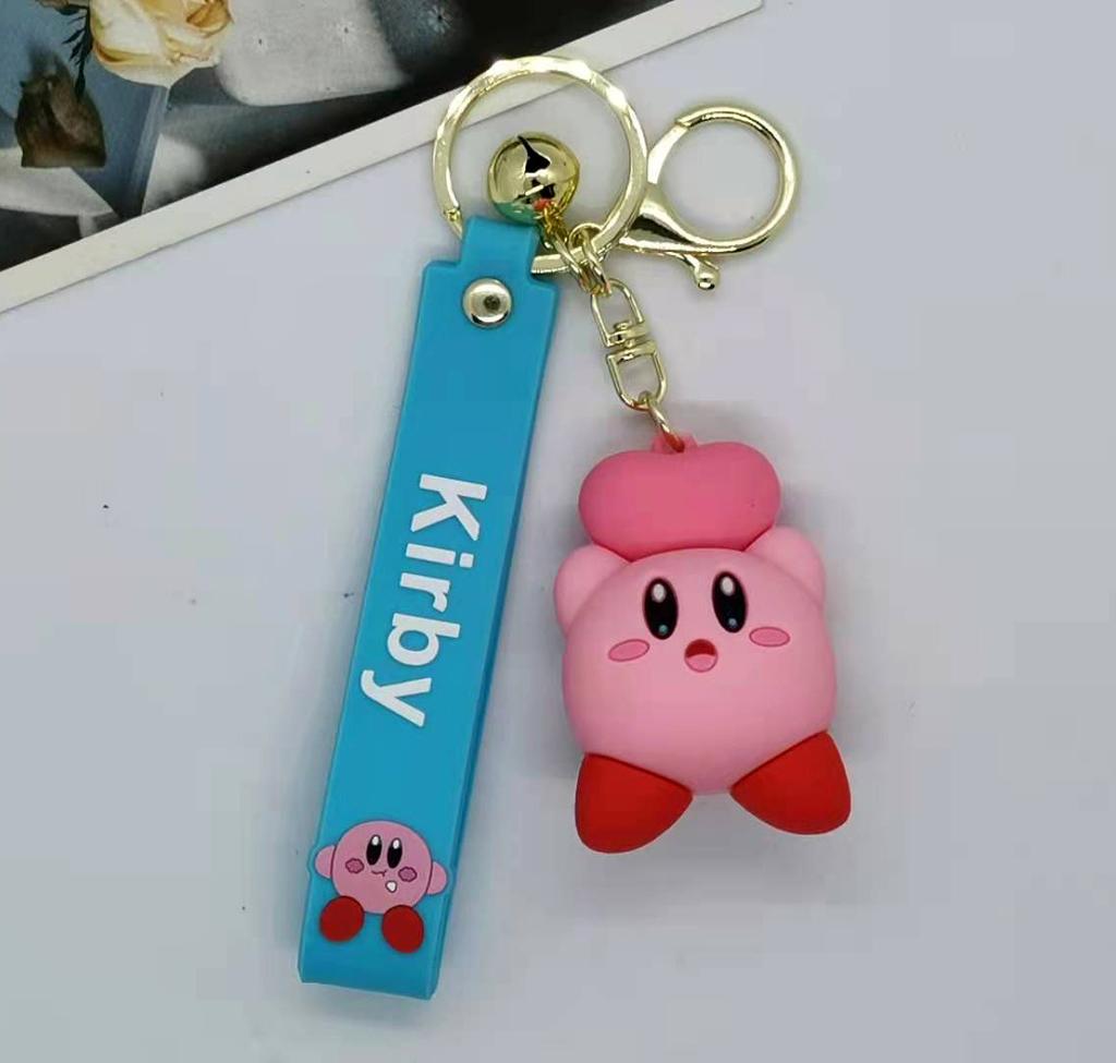 Latest Kirby Animation Keychains For Bag Car Key Chains Present Decoration Accessories Anime Merchandise Action Figure