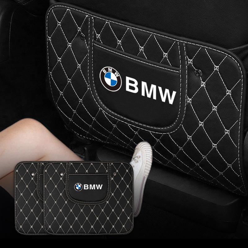 Car Seats Anti Kick Pad Seat Protection Cushion Sticker For BMW X1 X2 X3 X5 X4 X6 X7 iX3 F20 F10 F07 E70 E46 E90 E92 E60 E39 BV4
