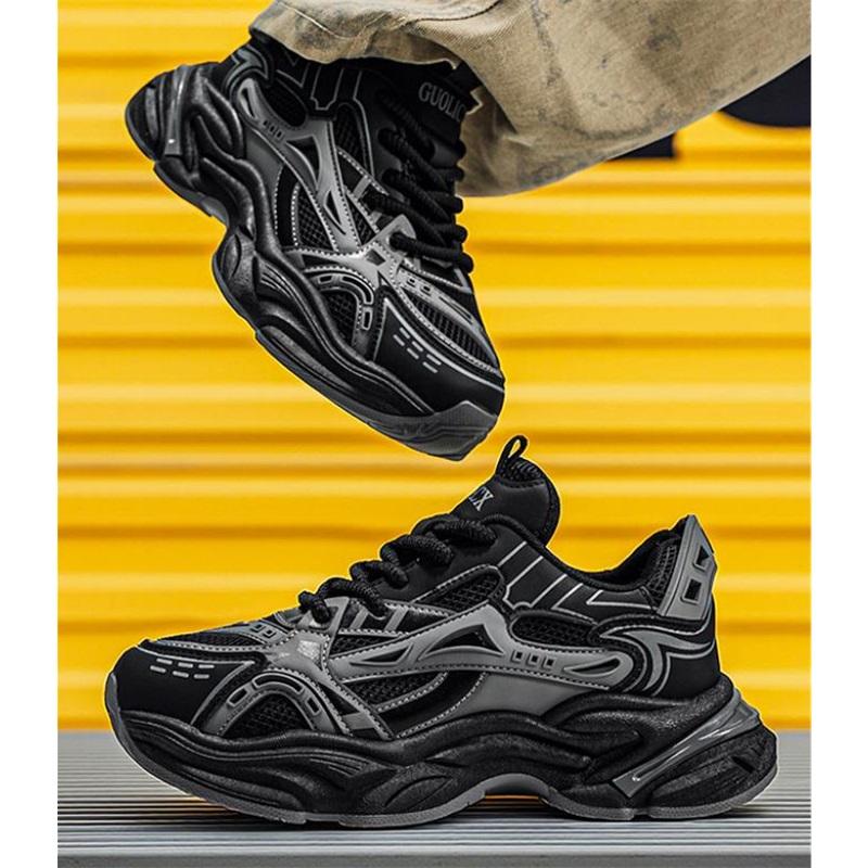Men's shoes spring and summer breathable ultra-light soft sole non-slip shock absorption student running casual sports shoes