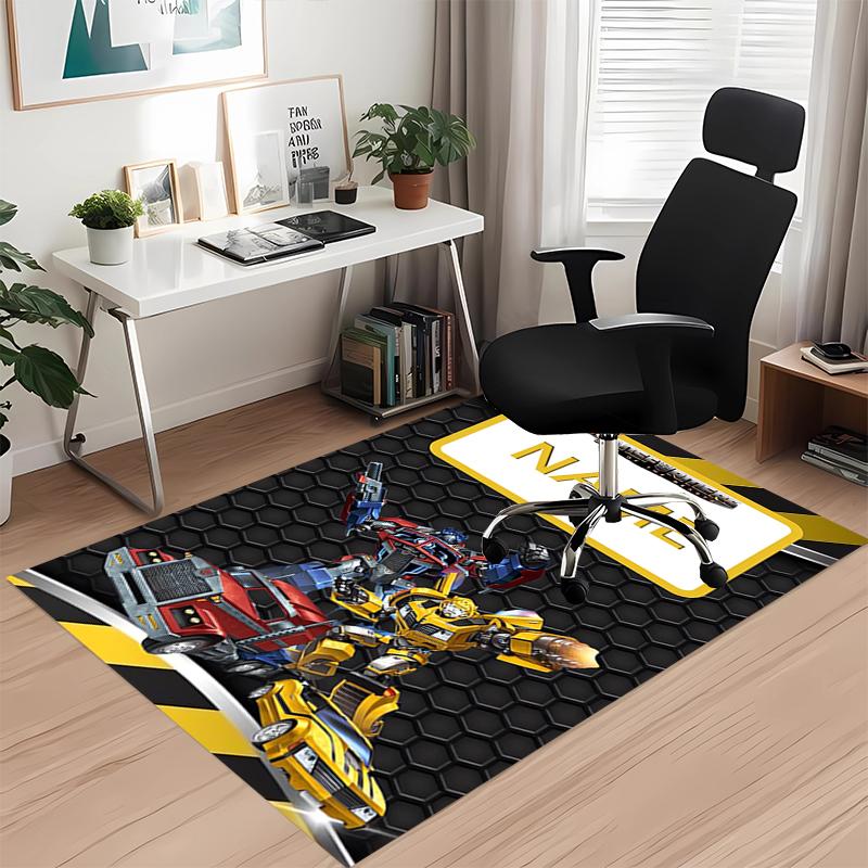 Custom Name Transformers Printed Carpet, for Office Chair Living Room Bedroom Kitchen Room Decor Gifts.