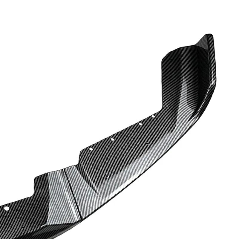 Car Front Bumper Spoiler Lip Splitter Trim Exterior Accessores Carbon Fiber Style Glossy Black CS Style For BMW F87 M2 2016-2021
