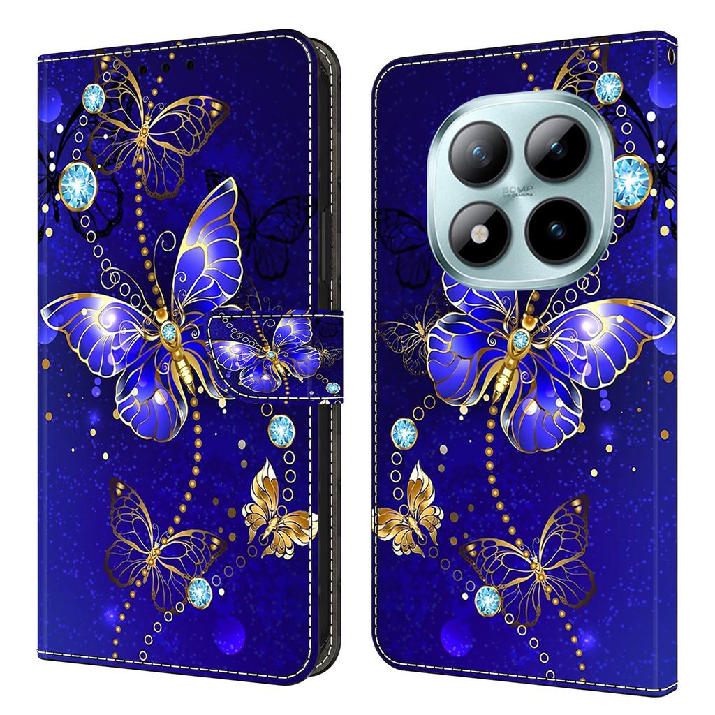 Pouzdro s peněženkou pro Xiaomi Poco M8 5G/Redmi Note 15 5G (Globální)/15 4G (Globální) 3D Vzor PU Kožené Pouzdro na Telefon s Stojánkem