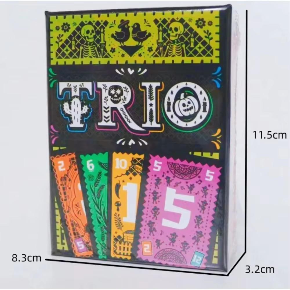 Strategic Card Board Game TRIO Fun For Family Friend Parties 36 Players All Ages Entertainment Toy