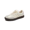 Lightweight non-slip little white shoes women's 2025 live broadcast explosion leather breathable German training shoes soft-soled casual board shoes