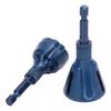2PCS Hex Shank Chamfer Tool Thread Burr Remover Plating Blue Tungsten Steel Deburring Drill Bit