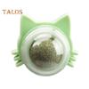 Catnip Ball Edible Catnip Ball Toy Safe Healthy Kitten Chew Teeth Cleaning Dental Toy Wall Treats Cat Lick Ball Toy for Indoor Cats