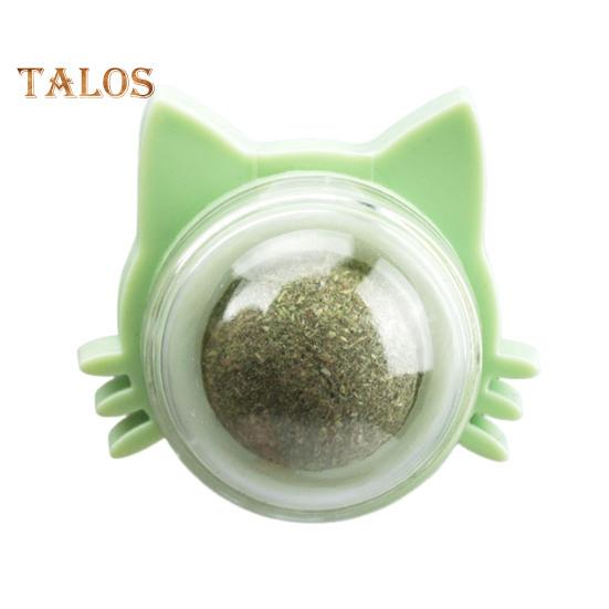 Catnip Ball Edible Catnip Ball Toy Safe Healthy Kitten Chew Teeth Cleaning Dental Toy Wall Treats Cat Lick Ball Toy for Indoor Cats