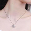 Kuaishou Douyin Light Luxury Four-Leaf Clover Zircon Pendant Necklace for Women