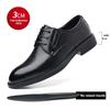 Men Elevator Dress Shoes Height Increase 3CM 6CM 8CM Hidden Lift Formal Business Oxfords Comfortable Office Wedding Leather Shoe